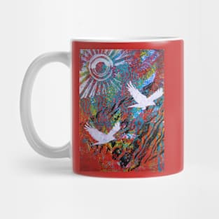 Flying Free Monoprint Mug